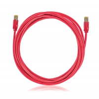 STP patch kábel, Kategória 6A  , LSOH, piros, Patch kábel hossz 0,5 m