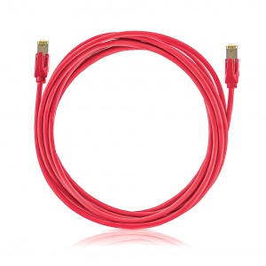 STP patch kábel, Kategória 6A  , LSOH, piros