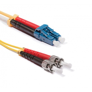 Duplex LC-ST patch kábel, OS2 9/125 µm (ITU-T G.652.D)
